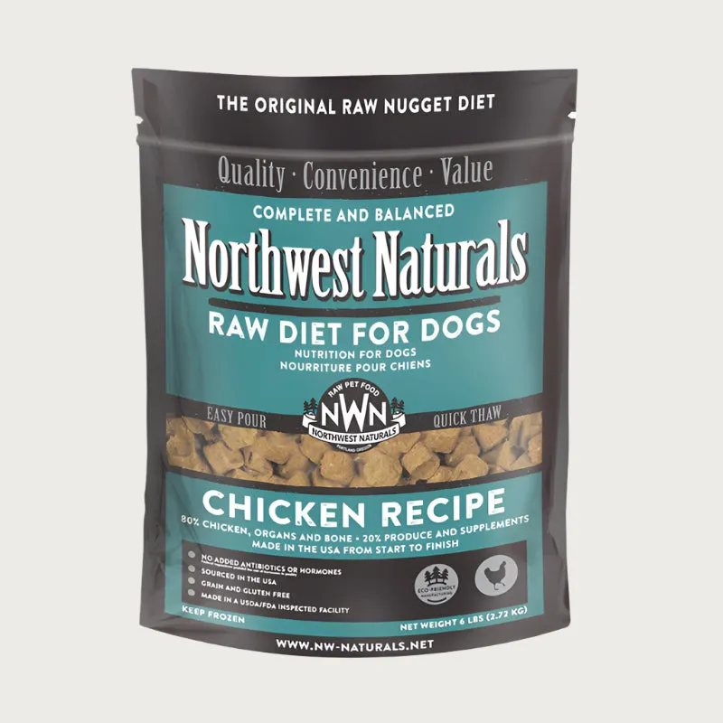 NORTHWEST NATURALS Frozen Raw Chicken Recipe for Dogs