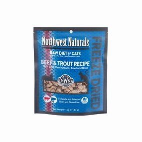 Northwest Naturals - Freeze Dried Diets For Cats - Beef & Trout Recipe