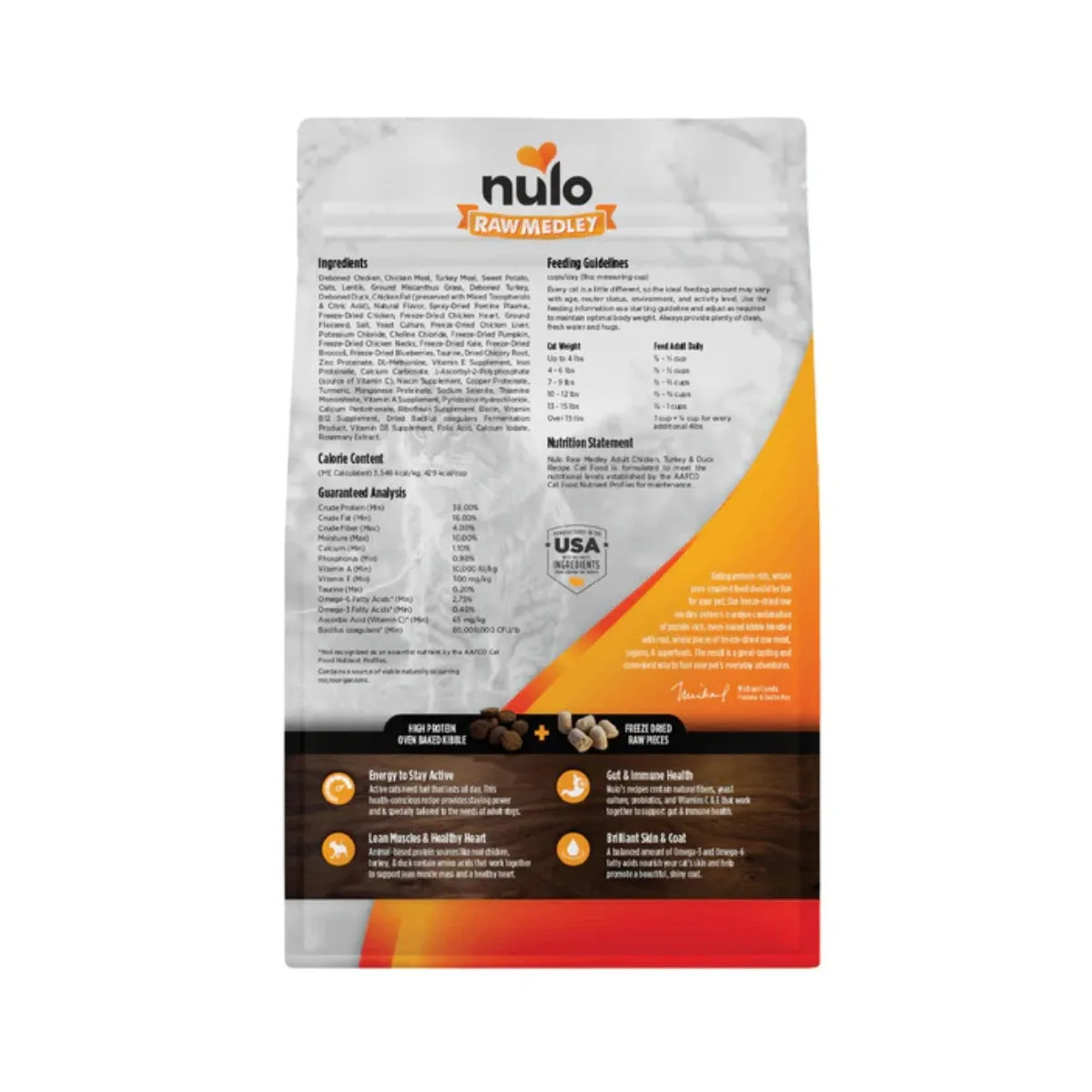 Nulo Raw Medley Cat Food - Chicken, Turkey & Duck Recipe