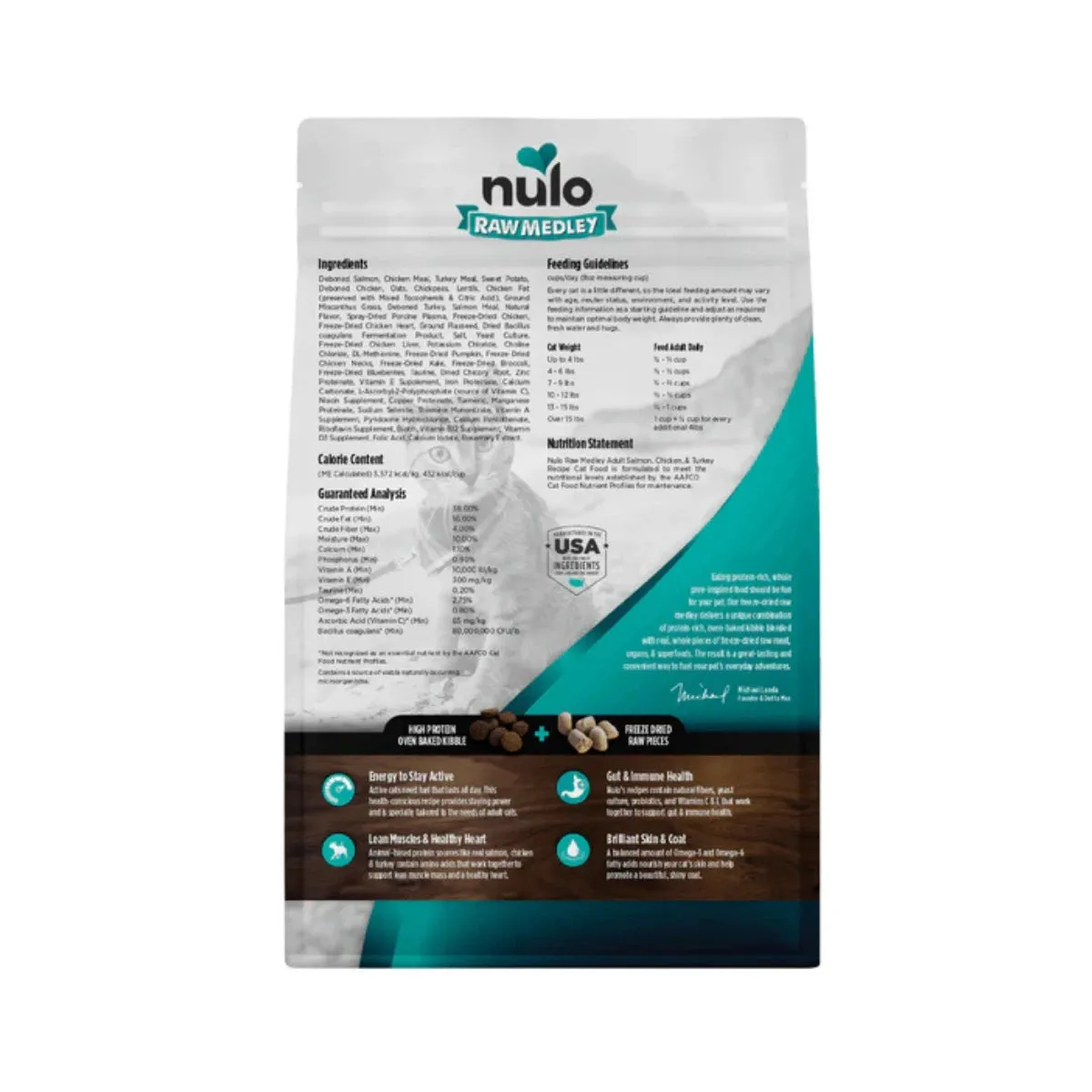 Nulo Raw Medley Cat Food - Salmon, Chicken & Turkey Recipe