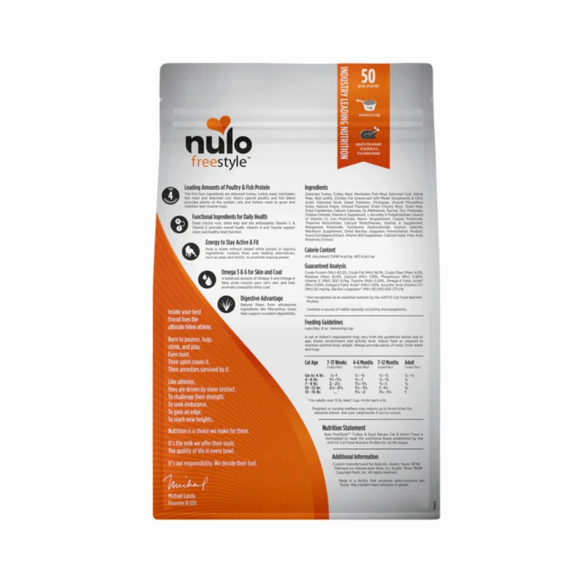 Nulo Freestyle Grain Free Cat Food For Kittens & Adults - Turkey & Duck Recipe
