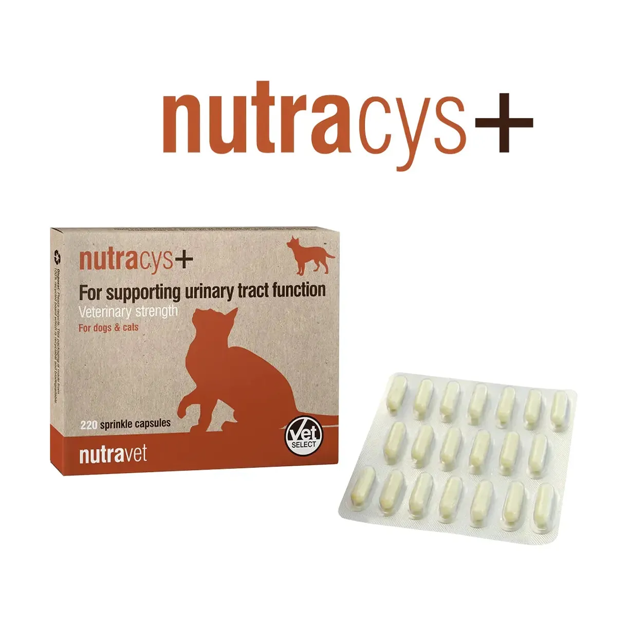 Nutravet - Nutracys  (Urinary Supplement for Dogs & Cats) 220 caps