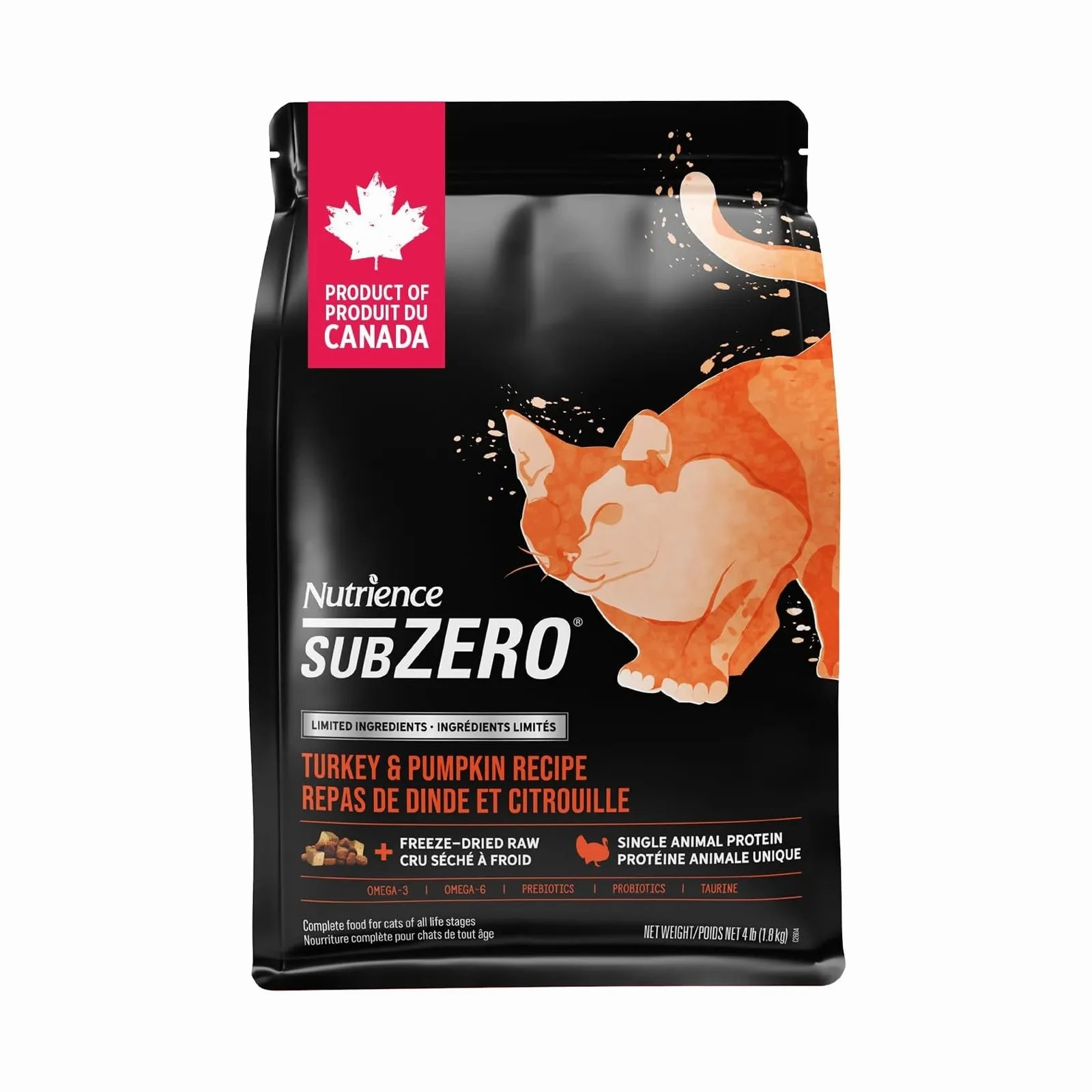 Nutrience - SubZero Limited Ingredients Cat Food - Turkey & Pumpkin Recipe
