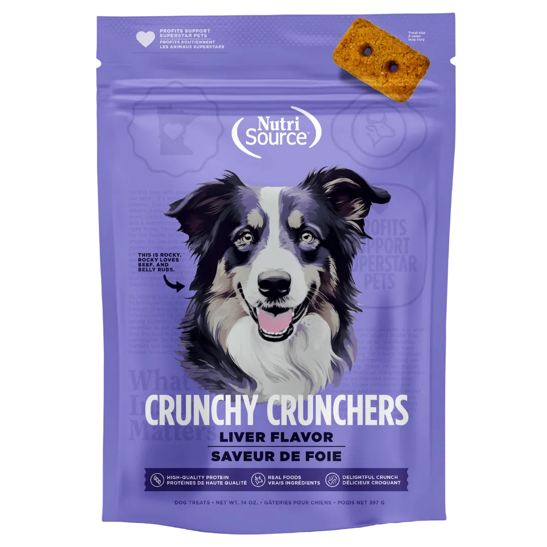 NutriSource Crunchy Crunchers Grain Free Liver Dog Treats