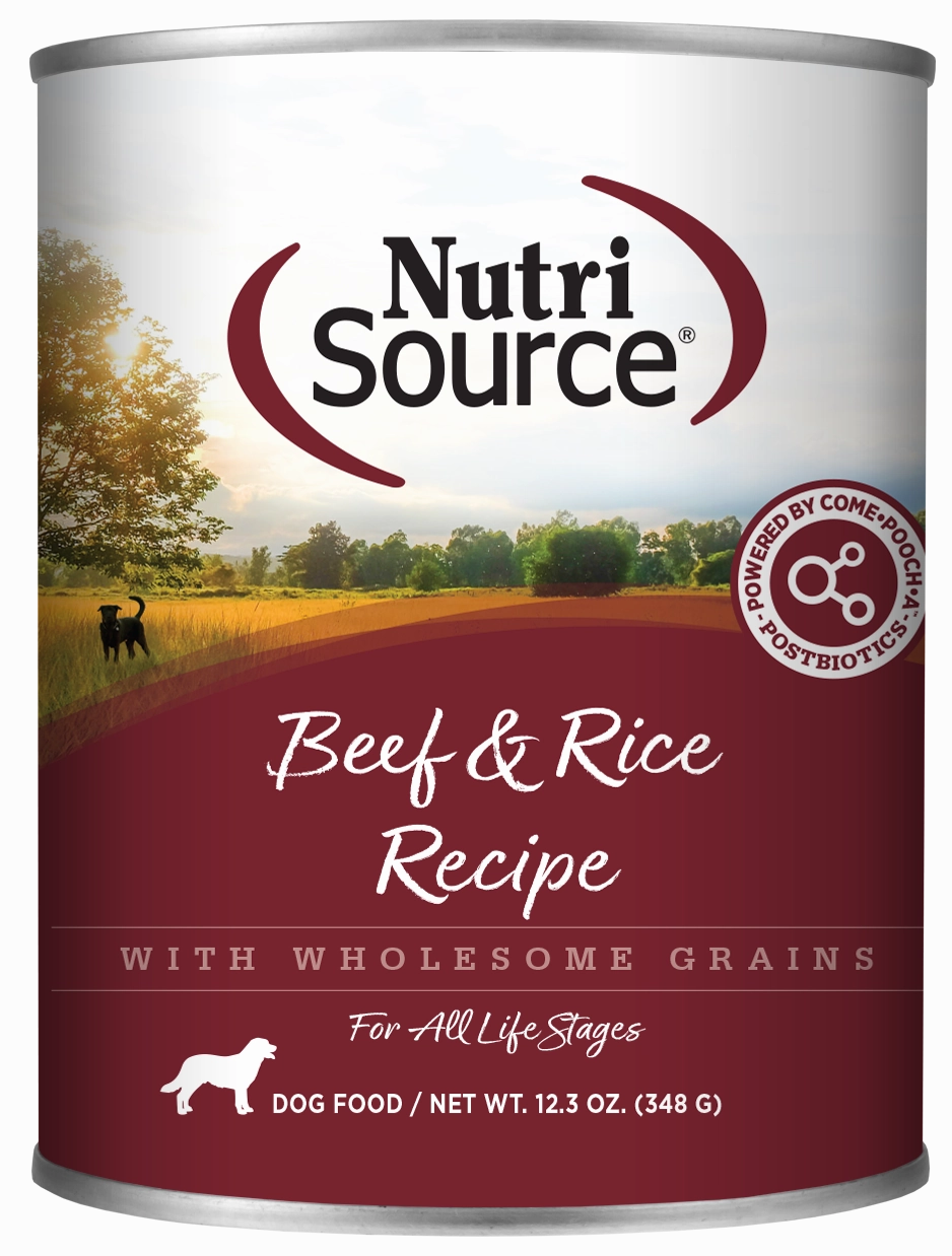 NutriSource Beef & Rice Canned Dog Food