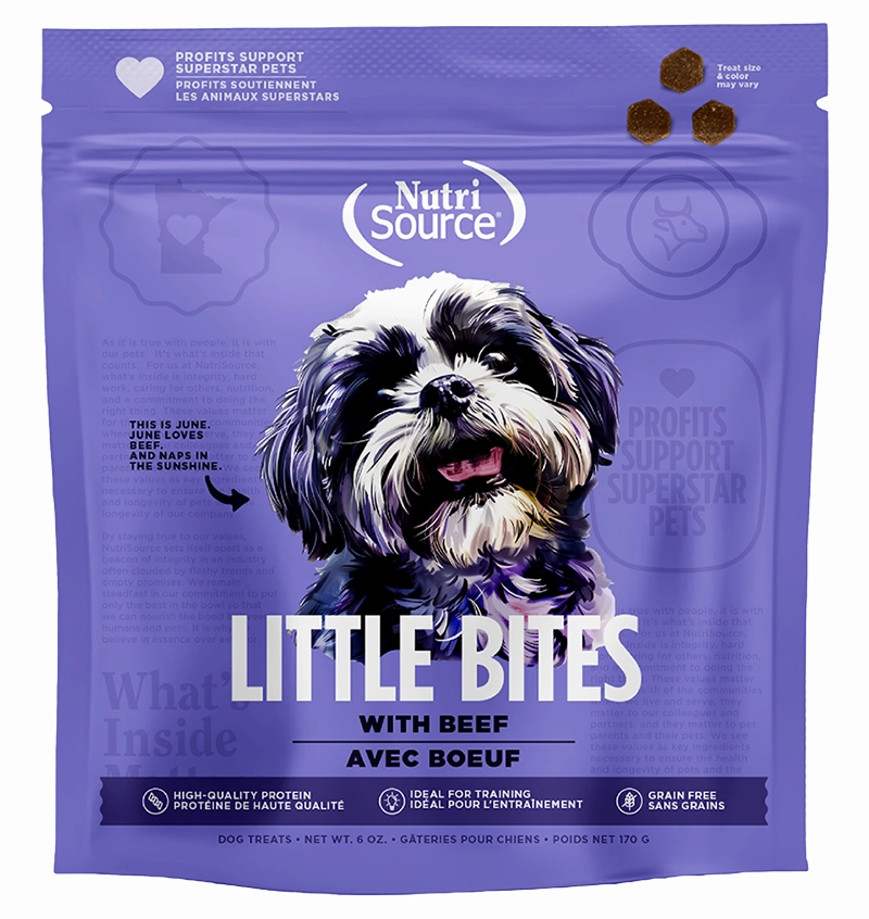 NutriSource Little Bites Grain Free Beef Dog Treats