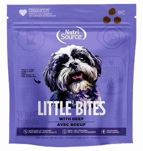 NutriSource Little Bites Grain Free Beef Dog Treats