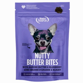 NutriSource Nutty Butter Bites Almond Butter & Blueberry Dog Treats
