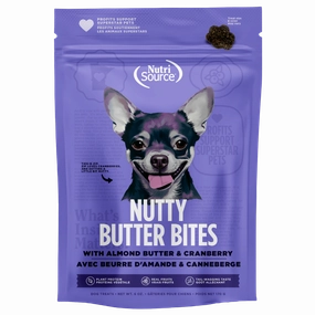 NutriSource Nutty Butter Bites Almond Butter & Cranberry Dog Treats
