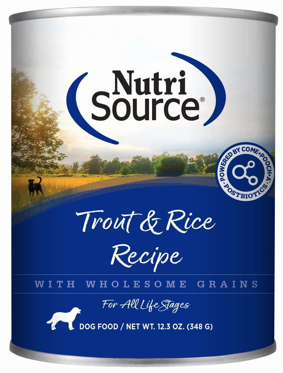 NutriSource Trout & Rice Canned Dog Food