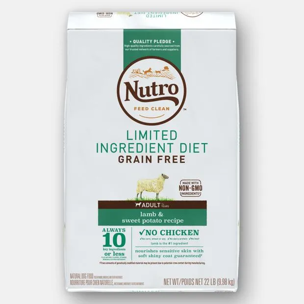 Nutro Limited Ingredient Grain Free Lamb & Sweet Potato Recipe for Dogs