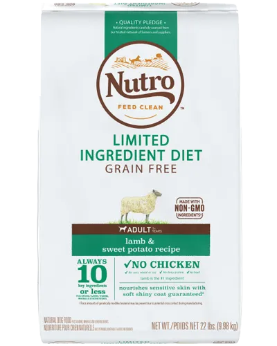 Nutro Limited Ingredient Grain Free Lamb & Sweet Potato Recipe for Dogs
