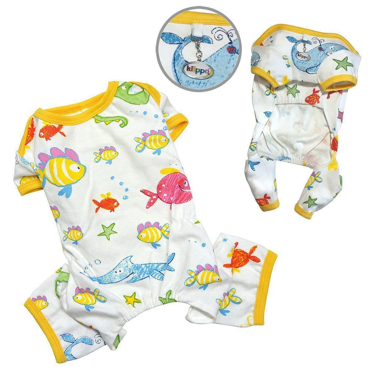 Ocean Pals Knit Cotton Dog Pajamas