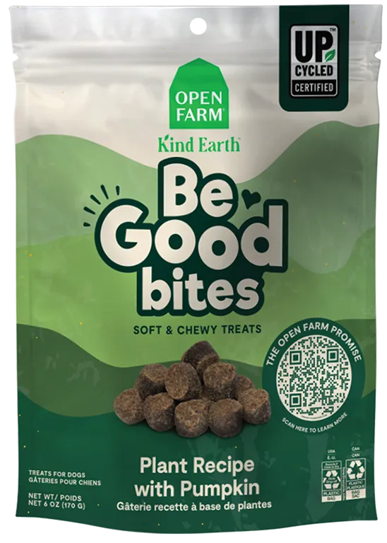 Open Farm Be Good Bites Plant and Pumpkin Dog Treats
