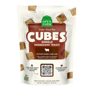 OPEN FARM Cubes Freeze-Dried Raw Lamb Liver Dog Treats