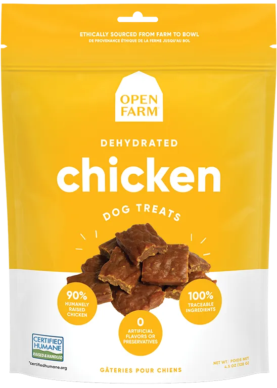 Open Farm Dehydrated Grain Free Chicken Dog Treats