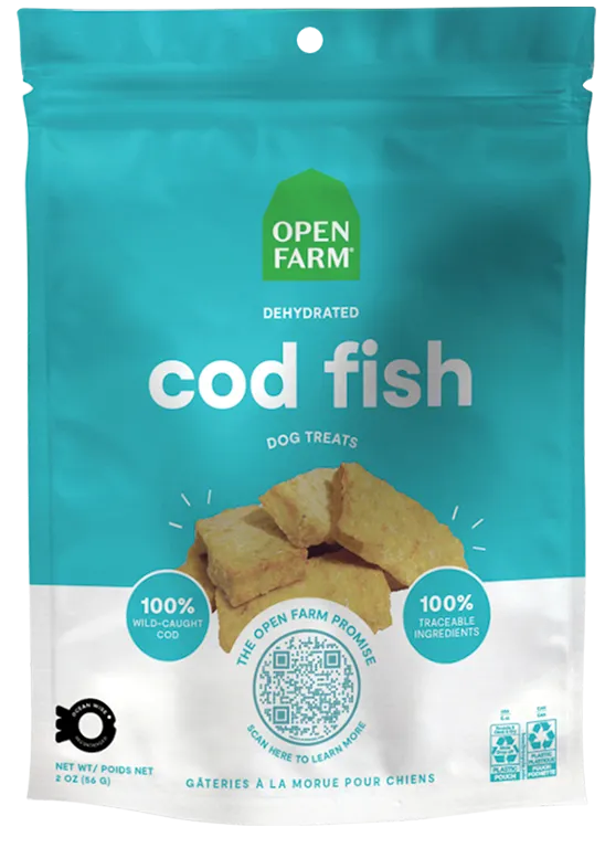 Open Farm Dehydrated Grain Free Cod Gish Dog Treats