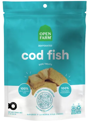 Open Farm Dehydrated Grain Free Cod Gish Dog Treats