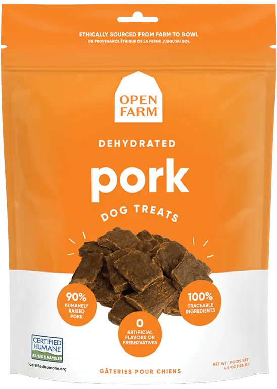 Open Farm Dehydrated Grain Free Pork Dog Treats