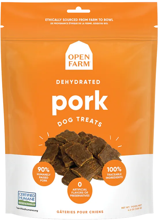 Open Farm Dehydrated Grain Free Pork Dog Treats