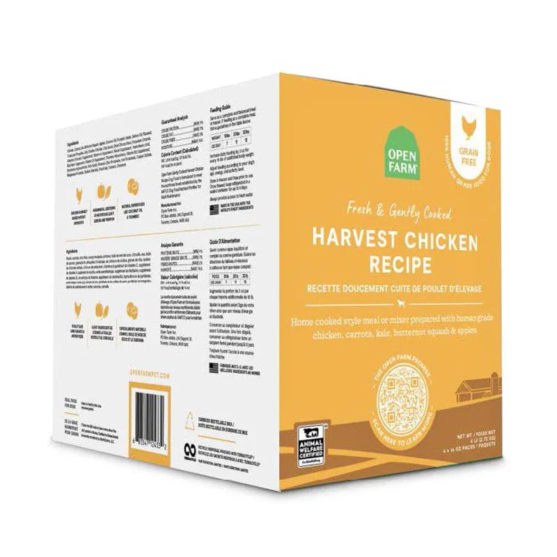 OPEN FARM Gently Cooked Harvest Chicken Recipe for Dogs