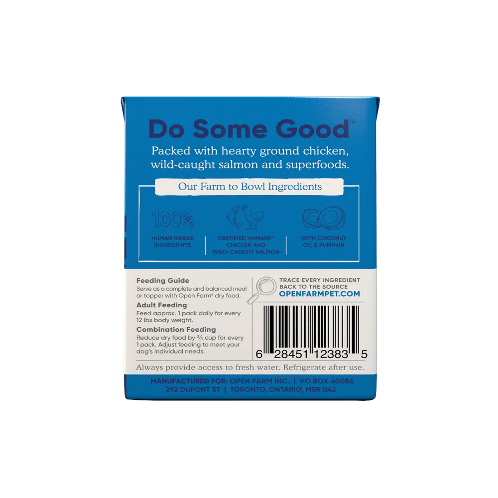 Open Farm Grain Free Chicken & Salmon Recipe Rustic Stew Wet Dog Food