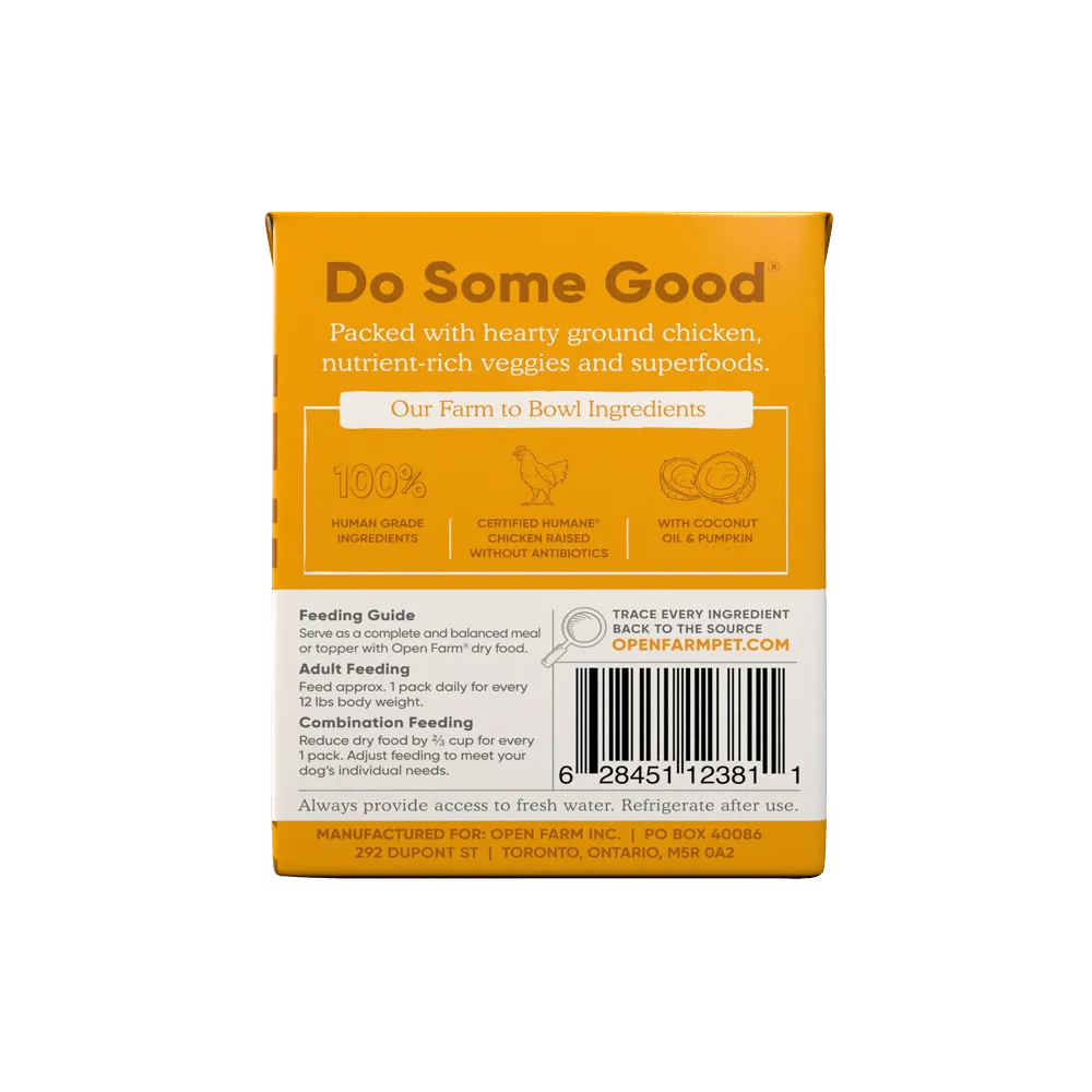 Open Farm Grain Free Harvest Chicken Recipe Rustic Stew Wet Dog Food
