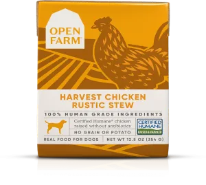 Open Farm Grain Free Harvest Chicken Recipe Rustic Stew Wet Dog Food