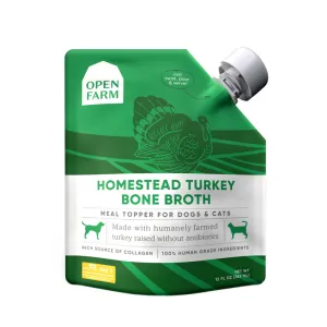 OPEN FARM Homestead Turkey Bone Broth for Dogs & Cats