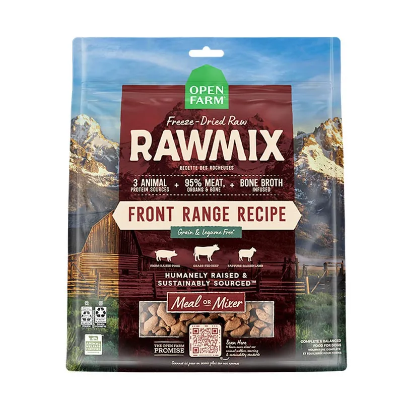 OPEN FARM RawMix Freeze-Dried Raw Front Range Recipe for Dogs