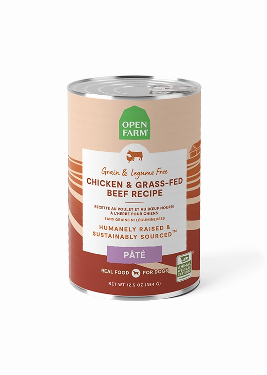 Open Farm Grain Free Chicken & Grass-Fed Beef Pate Wet Dog Food