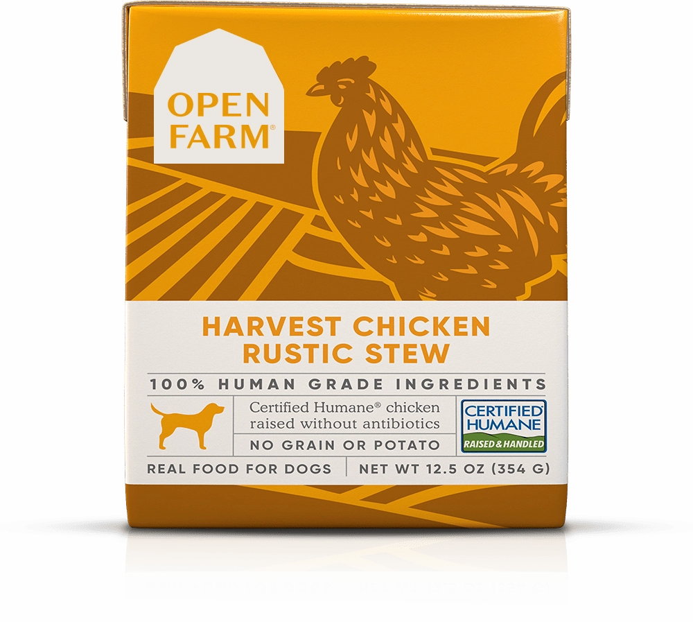Open Farm Grain Free Harvest Chicken Recipe Rustic Stew Wet Dog Food