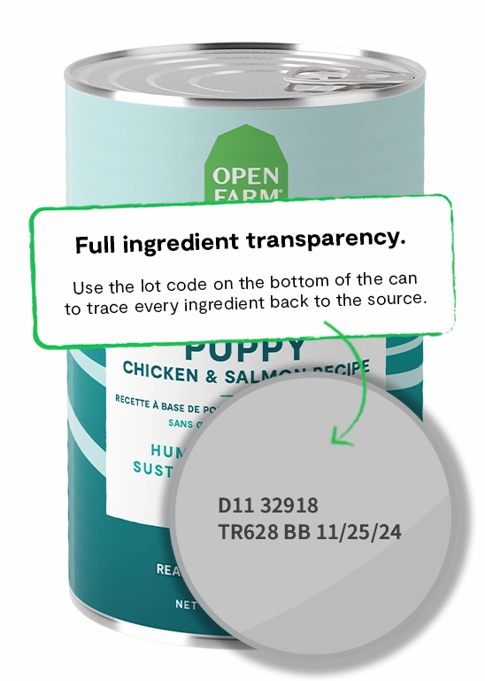 Open Farm Grain Free Puppy Chicken & Salmon Pate Wet Dog Food