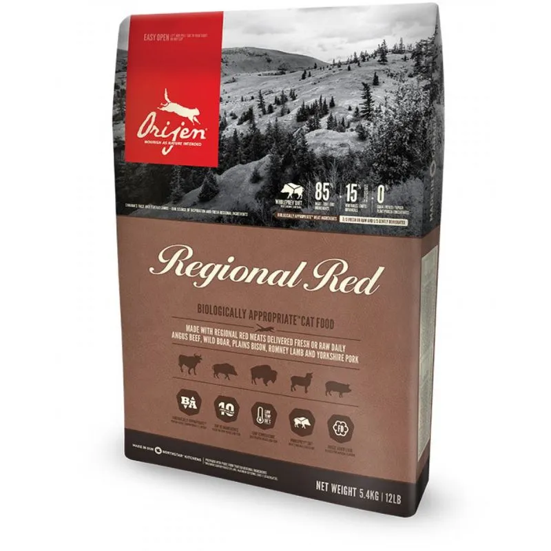 Orijen Grain Free Cat Food - Regional Red