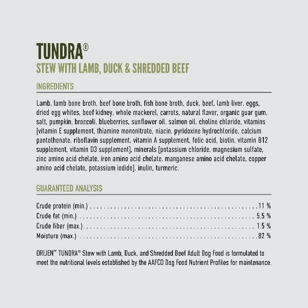 Orijen Tundra Canned Dog Food