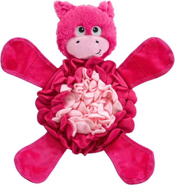 Outward Hound Snuffle Palz Interactive Plush Pig Puzzle & Snuffle Mat Dog Toy