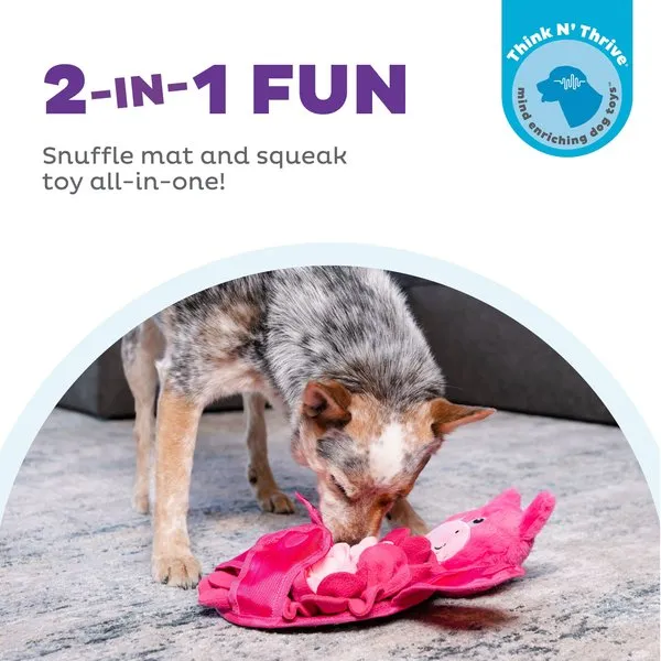 Outward Hound Snuffle Palz Interactive Plush Pig Puzzle & Snuffle Mat Dog Toy