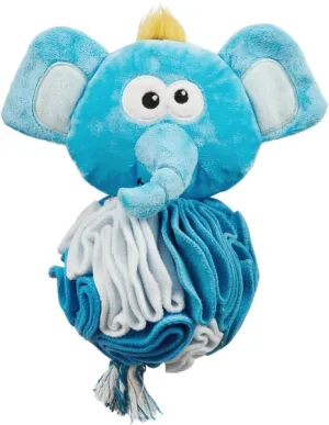 Outward Hound Stuff N' Snuffle Squeaky Plush Elephant Snuffle Ball Puzzle Toy for Dogs