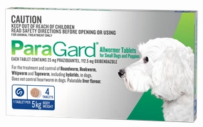 ParaGard - All Wormer (Small up to 5kg) (4pk)