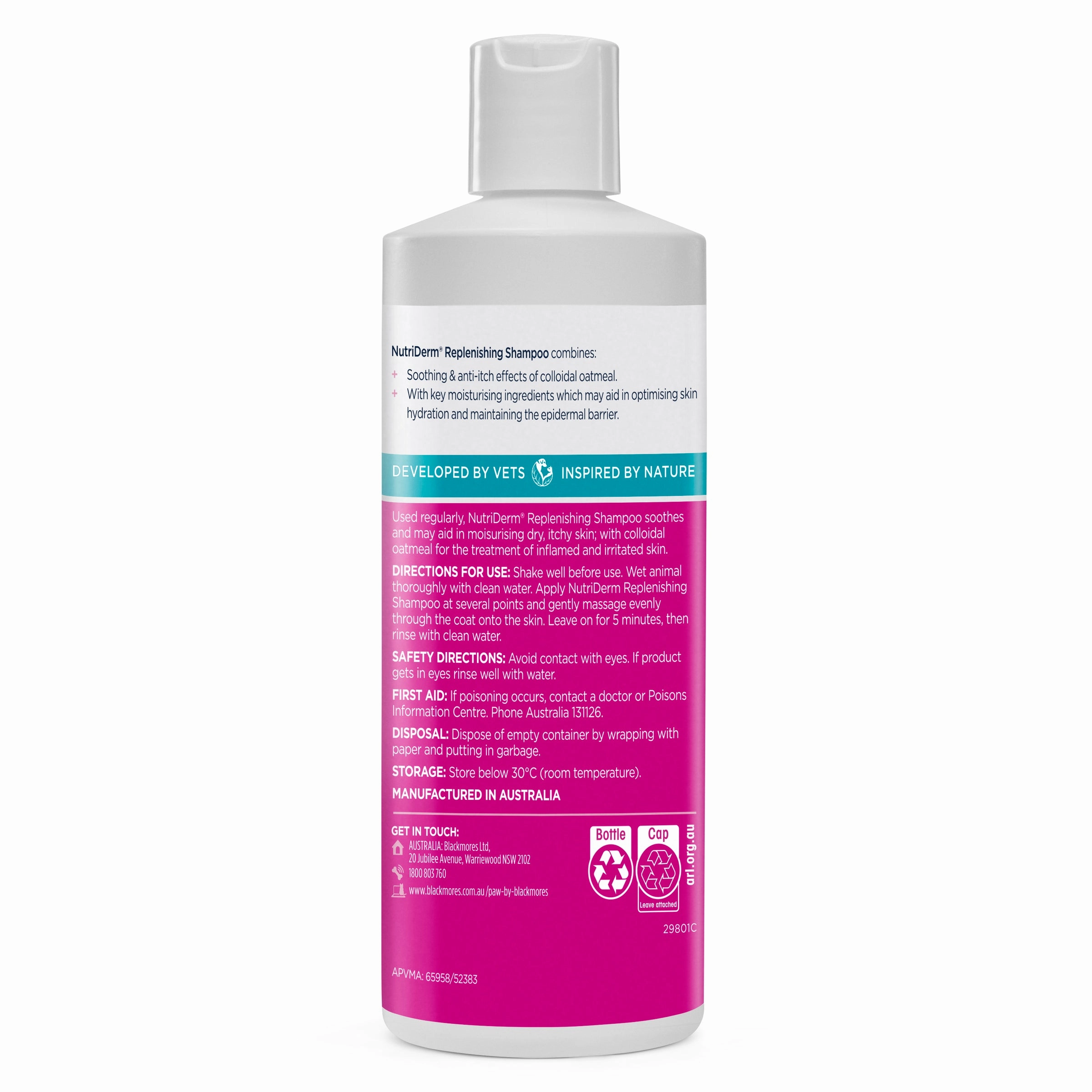 PAW - NutriDerm Replenishing Shampoo for Dogs and Cats (500ml)
