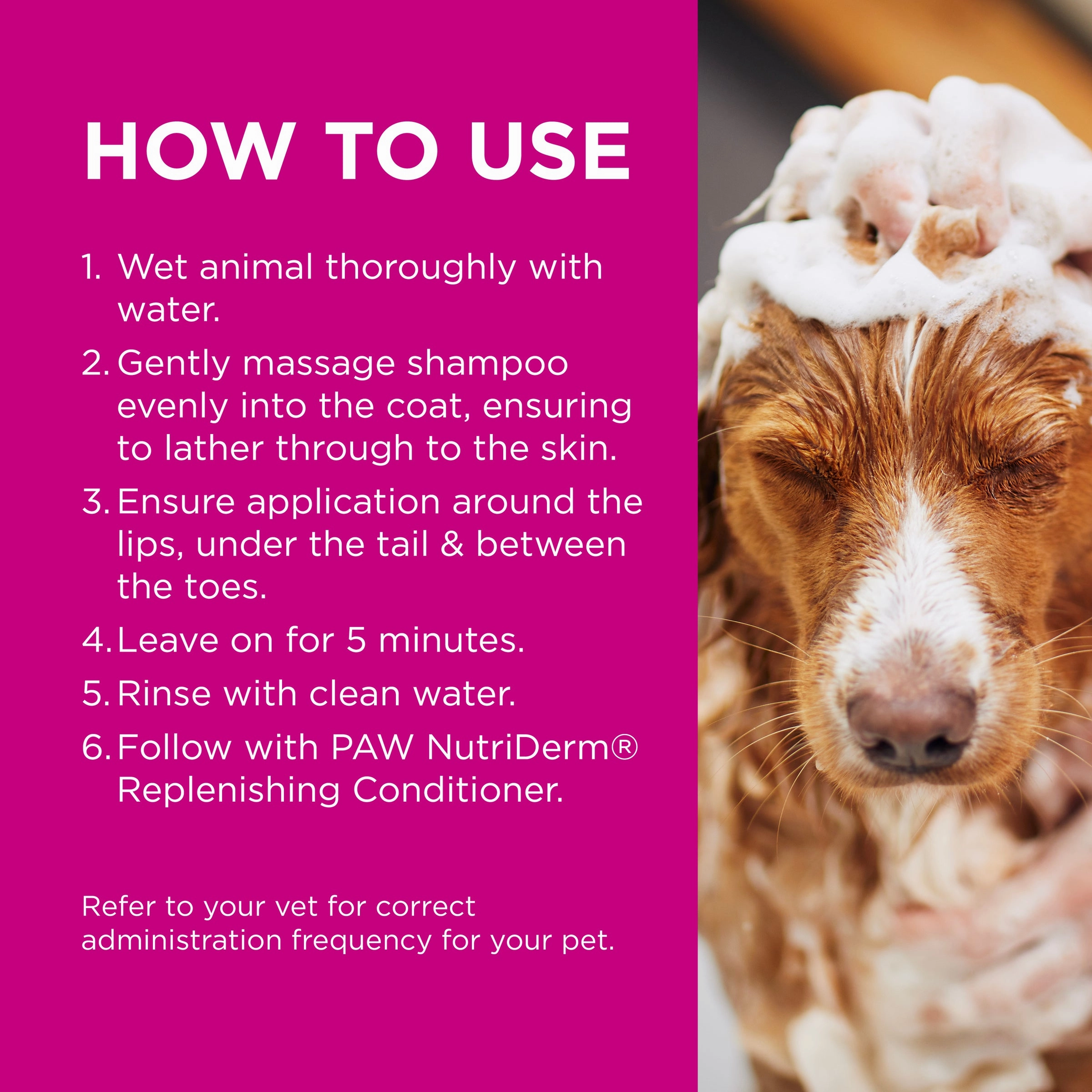 PAW - NutriDerm Replenishing Shampoo for Dogs and Cats (500ml)