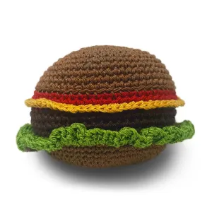 Pawer Squeaky Burger Dog Toy