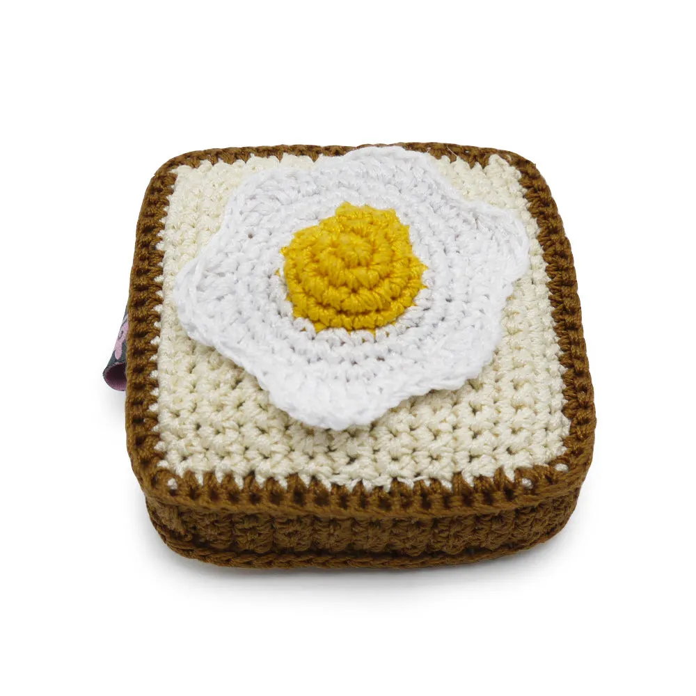 Pawer Squeaky Egg & Toast Dog Toy