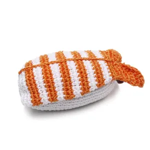 Pawer Squeaky Shrimp Sushi Dog Toy
