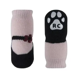 Pawks Pink Mary Jane Dog Socks