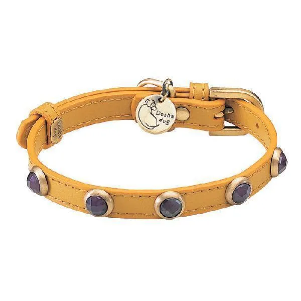 Pebbies Amethyst Dog Collar