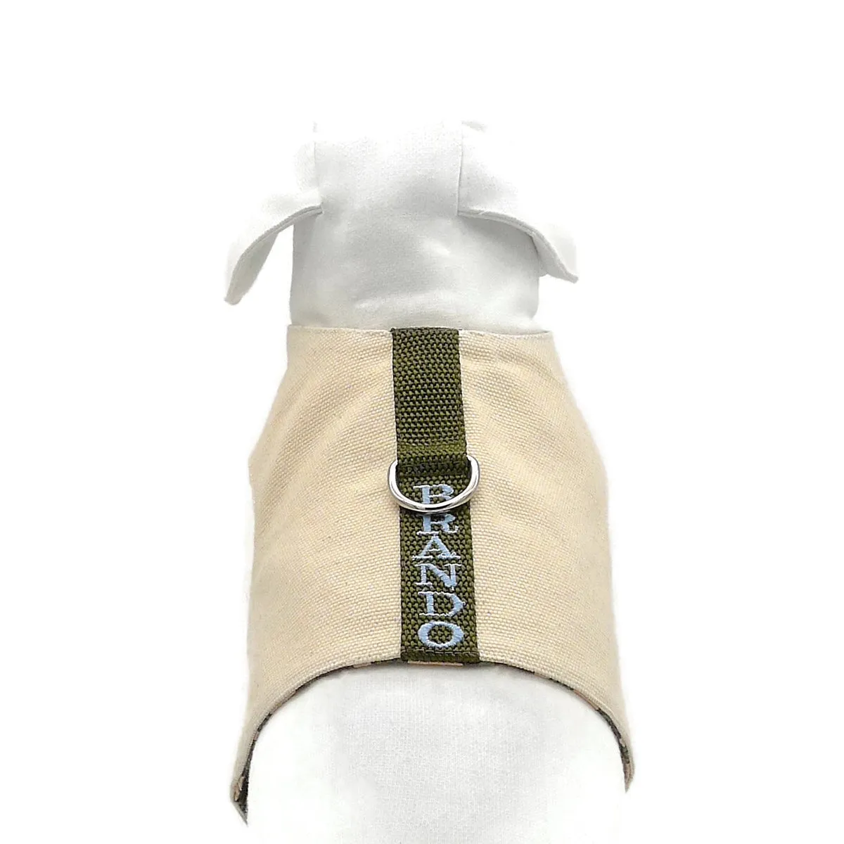 Personalized Canvas Dog Harness Vest