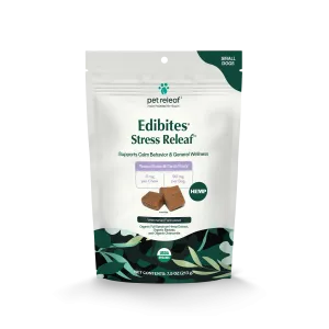 Pet Releaf Stress Releaf Edibites Peanut Butter & Carob Flavor for Small Dogs