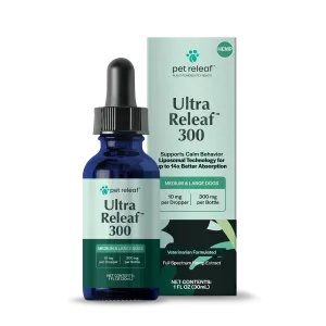 Pet Releaf Ultra Releaf Hemp Oil 300 For Medium & Large Dogs