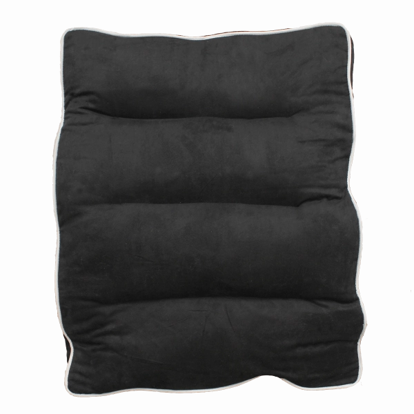 PetPals Black Faux Suede Pet Bed